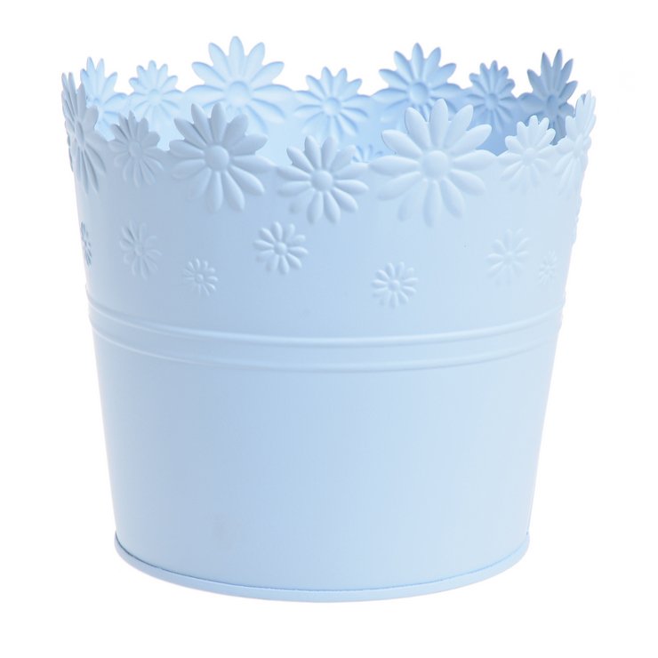 Plechová nádoba modrá 16cm