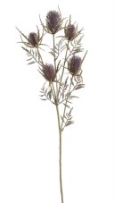 Umělá kvetoucí větvička bodláku dl. 56cm
