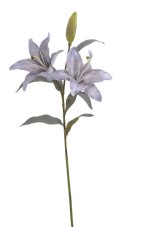 Umělá lilie světle fialová 61 cm s velkými květy