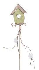 Dřevěná budka 7cm/dl.31cm - zápich 4ks