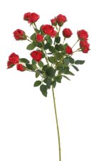 Umělá větvička růží 58 cm – červená
