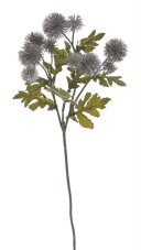 Umělá větvička bodláku s květy Ø4cm/dl.56cm