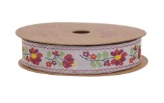 Tkaná stuha se vzorem 2cm/10m