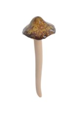 Podzimní dekorace keramická houba s hlavičkou na pružině 5cmlx5cmWx13cmH