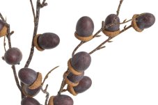 Umělá větvička s žaludy hnědá 80 cm