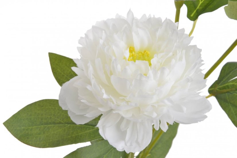 Umělá pivoňka s 2květy a poupětem, květ Ø10cm/ celková dl.65cm