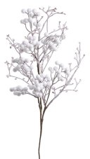 Vánoční větev se zasněženými kuličkami, 72 cm 149CAN84-3982