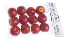 Plastová jablíčka červená Ø 4,5 cm - 12ks