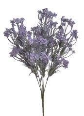 Keřík kvetoucí umělé zeleně dl. 34cm - 7 výhonů