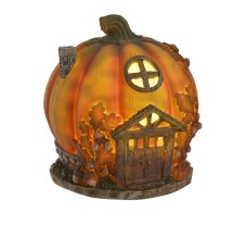 Pohádkový domek - dýně 18 cm, LED světlo