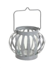 Kovová/skleněná lampa Ø 9 cm x H13 cm