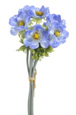 Svazek umělých anemonů, květ 5,5cm, dl.34cm - 6ks