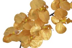 Umělá orchidej na stonku květ 9cm, dl.100cm