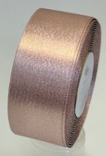 Atlasová jednobarevná stuha oboulícní s metaloplastem 4cm/20m