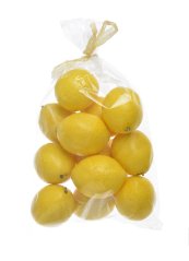 Umělé citrony na aranžování 4,5cm∅x5,5cmH - 12ks