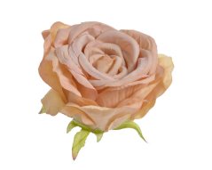Velká hlavička rozvité umělé růže Ø8cm - 6ks
