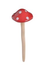 Podzimní dekorace keramická houba s hlavičkou na pružině 6,5cmLx6,5cmWx17cmH