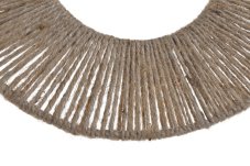 Věnec z provázků na drátěné konstrukci. 40cm∅ x 0,5cmH