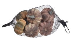 Dekorační dýně z polystyrenu 9 ks, Ø 6cm - různé barvy