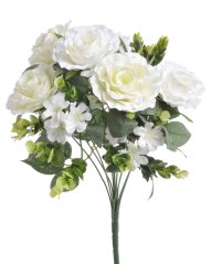 Umělá kytice s růžemi a doplňky dl. 40cm 149CAN76-11351