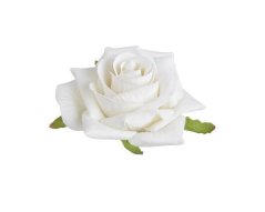 Hlavička středně velké umělé růže Ø 7.5 cm - 6ks