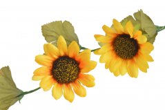 Girlanda z umělých slunečnic květ Ø8,5cm/dl.220cm