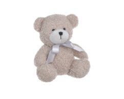 Dekorace sedící plyšový medvěd 12cmLx10cmWx13cmH