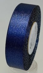 Atlasová stuha tkaná oboulícní s metaloplastem 2,4cm/20m