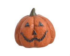 Dekorační dýně Halloween 6,5 × 6 × 6,3 cm – oranžová