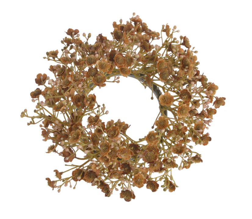 Dekorační věnec z větviček kvetoucí gypsophily Ø 20 cm
