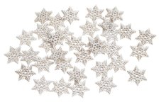Vánoční výseky vločky, 1,5cmL x 0,2cmW x 1,8cmH - 36ks