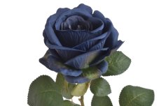 Umělá rozkvetlá růže, hlavička Ø 8cm/celkem dl. 58cm