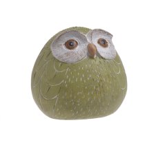 Dekorace figurka sedící sovy 8cm - polyresin