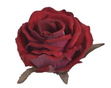 Velká hlavička polorozvité umělé růže Ø 11cm - 6ks