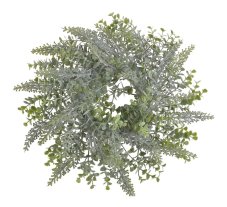 věnec Ø 28cm z větviček eukalyptu a vřesu