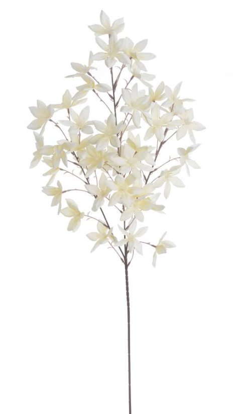 Umělá kvetoucí olistěná větvička dl.100cm