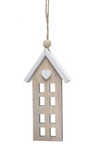 Dekorace dřevěný domek 8cmL x 2,3cmW x 16cmH