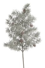 Umělá zasněžená větvička modřín dl. 65cm