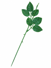 Stonek růže s listy 36 cm