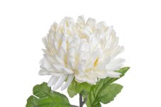 Umělá chryzantema s listy, květ Ø 9cm, dl. 59cm