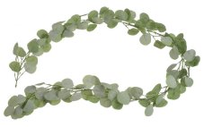 Umělá girlanda eukalyptus populus - lístek 5,5 cm, dl. 194cm
