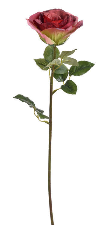 Umělá květina  růže na stonku LUX dl. 67cm