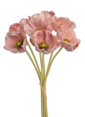 Svazek umělých anemonů, květ 5,5cm, dl.34cm - 6ks