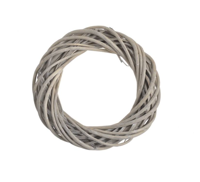 Proutěný věnec z různých druhů proutí Ø 15cm/tl.3cm