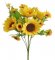 Kytice umělých slunečnic s 4 květy a doplňky dl. 30cm