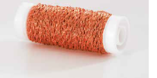 Vrapovaný jemný měkký drátek Ø 0.3mm - 25g -- orange