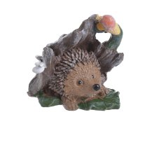 Dekorace figurka ježek pod kůrou 5,5cm - polyresin
