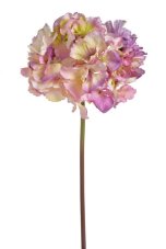 Umělá hortenzie,  celkem délka 65cm, hlava Ø 20cm