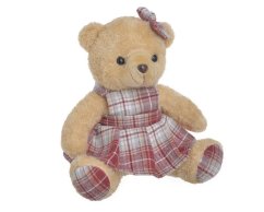 Dekorace sedící plyšový medvěd.20cmLx18cmWx20cmH