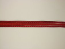 Plátnová stuha se vzorem a s drátem 1,5cm/25m